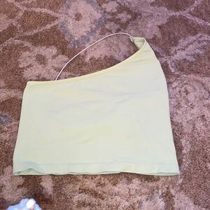 Free people intimately like green crop top one shoulder- size small